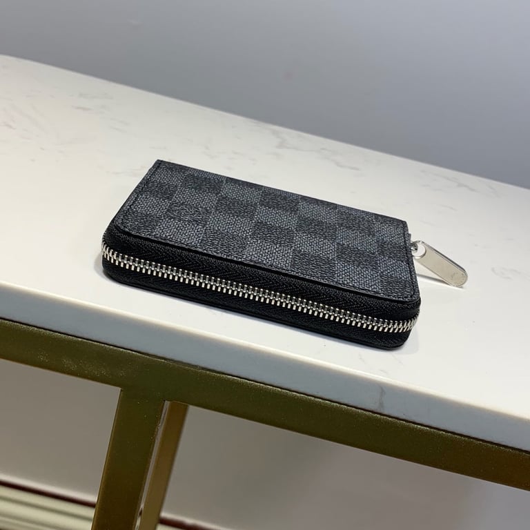 LOUIS VUITTON ZIPPY COIN PURSE DAMIER GRAPHITE WALLET 11CM N63070