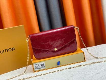 LUV POCHETTE FELICIE WINE RED 21CM