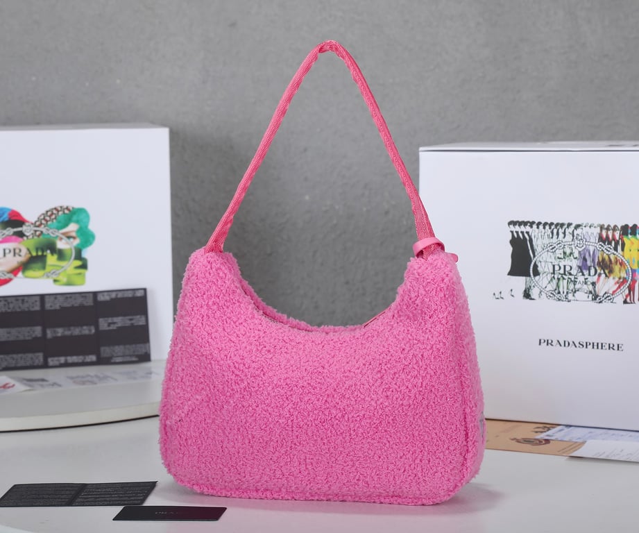 PR RE-EDITION 2000 TERRY MINI BAG PINK 22CM