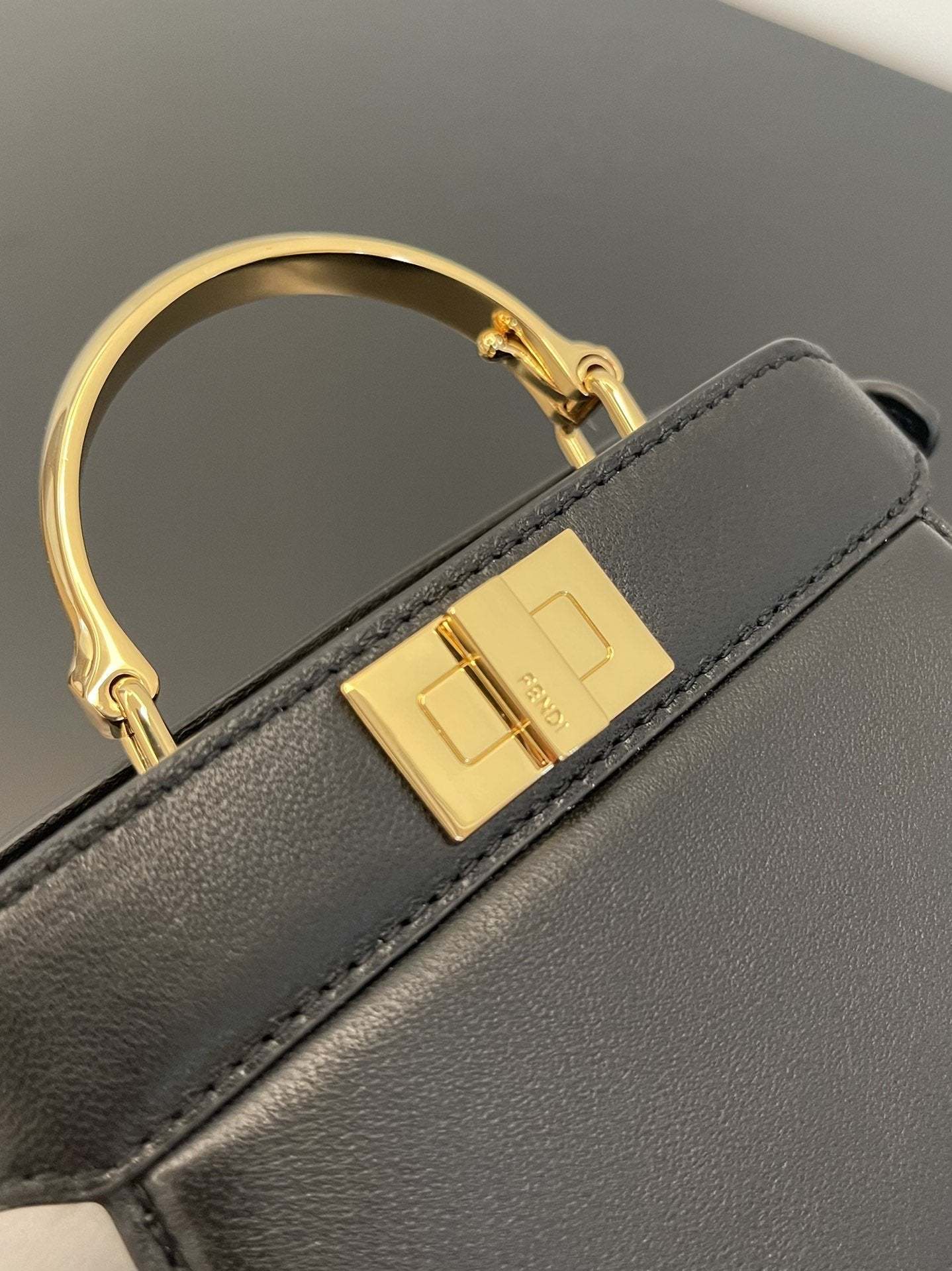 FI Peekaboo ISeeU Petite Black Micro Bag For Woman 11cm/4.5in