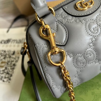 gg Matelasse Top Handle Bag Black For Women, Women&#8217;s Bags 7.5in/19cm gg ‎702251 UM8HG 1046
