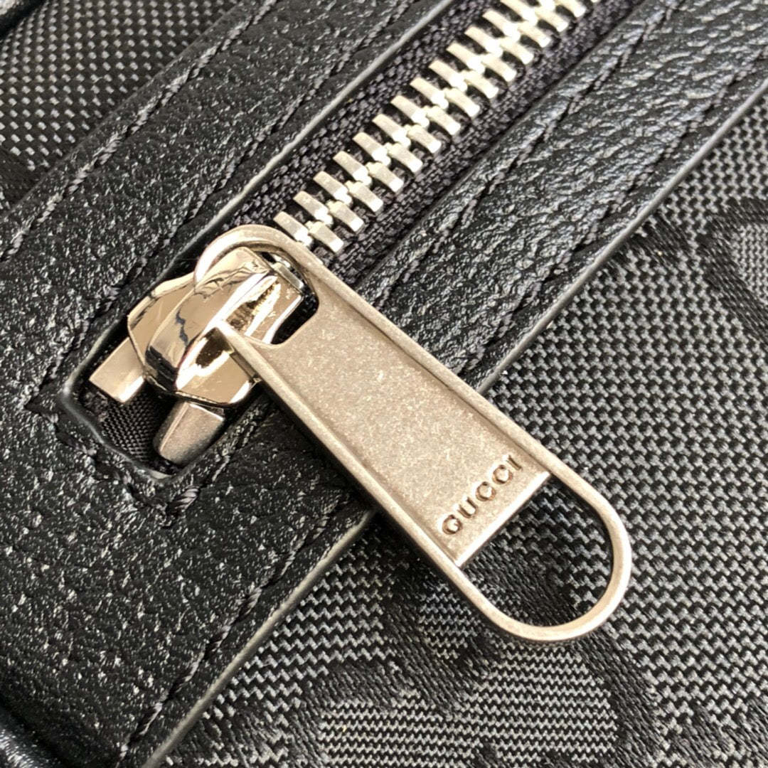 gg Off The Grid Belt Bag Black gg ECONYL® For Men  9.5in/24cm gg 631341 H9HBN 1000