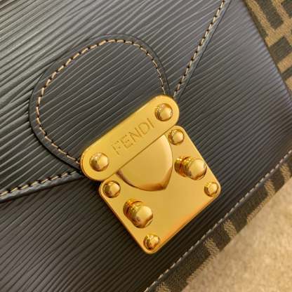 FI Vintage Handle Bag 26cm Brown