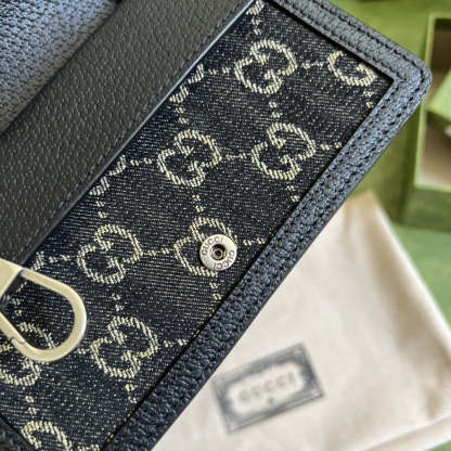 Dionysus gg Super Mini Bag Black And Ivory gg Denim Jacquard For Women 6.5in/17cm 476432 UN3BN 1274