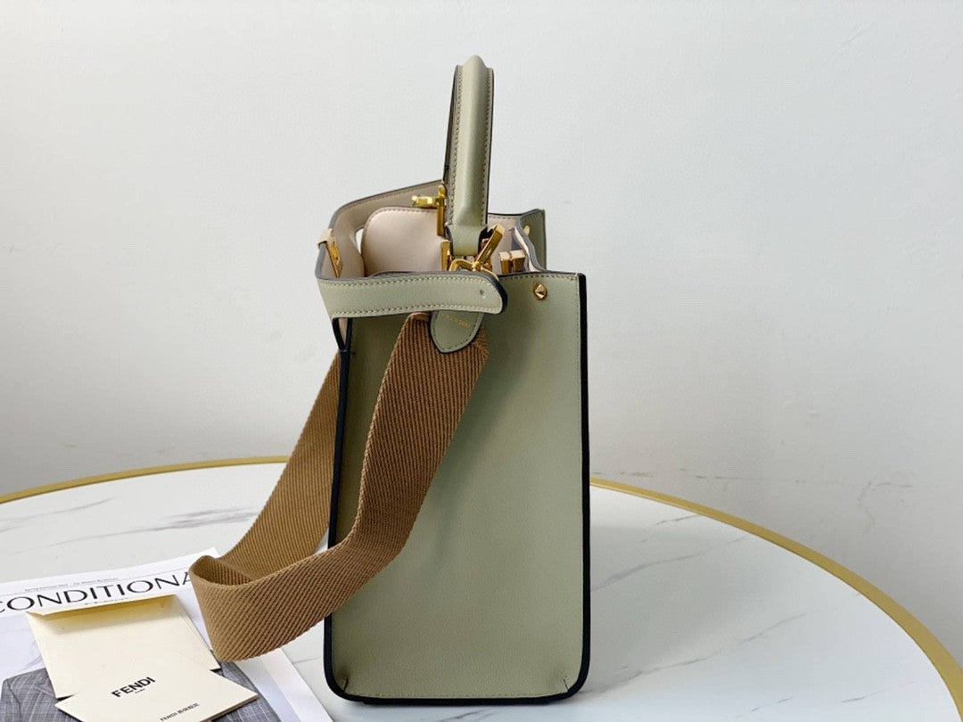 FI Peekaboo X-Lite Tote Medium Beige Bag For Woman 30cm/12in