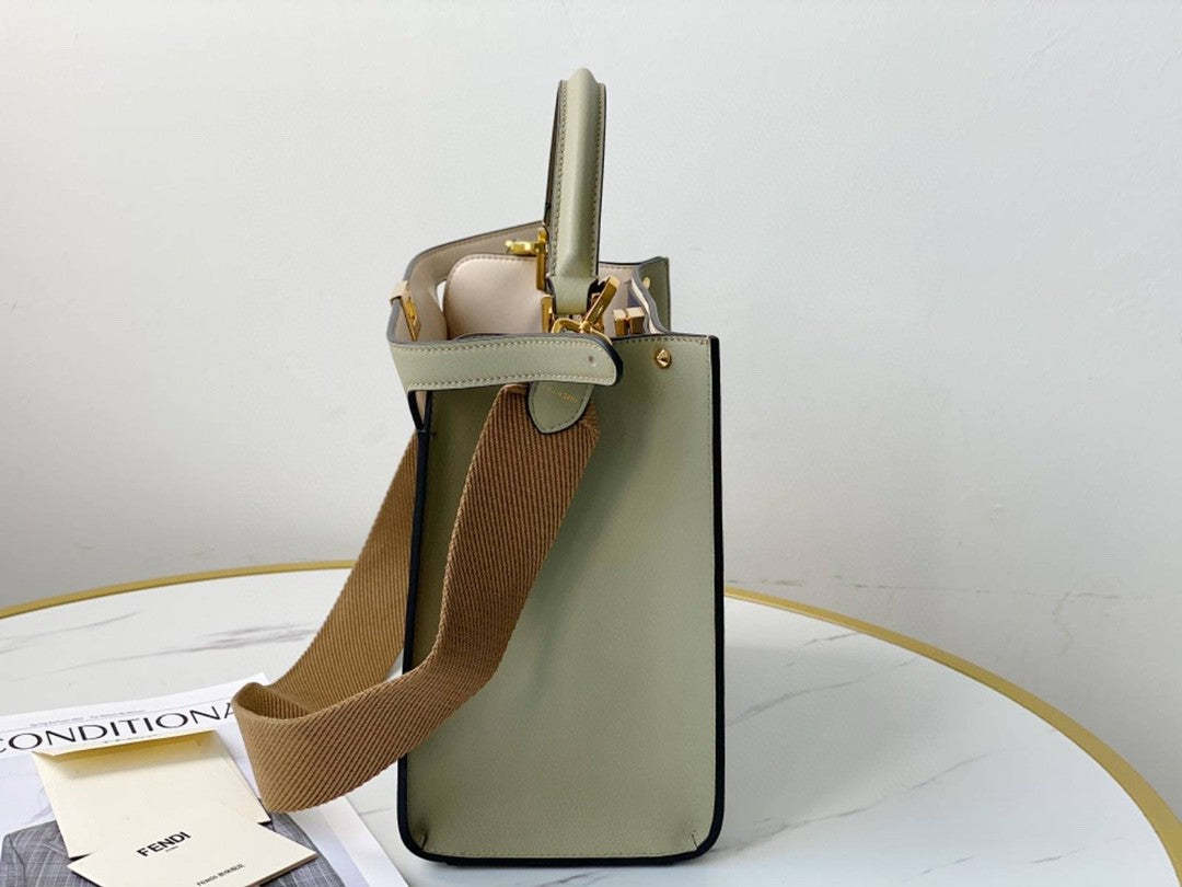 FI Peekaboo X-Lite Tote Medium Beige Bag For Woman 30cm/12in