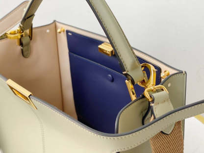 FI Peekaboo X-Lite Tote Medium Beige Bag For Woman 30cm/12in