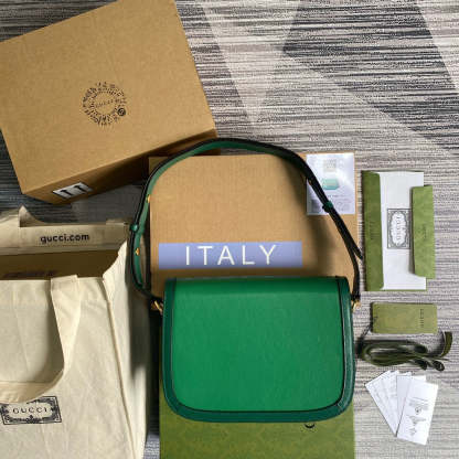 gg Horsebit 1955 Shoulder Bag Green For Women, Women&#8217;s Bags 9.8in/25cm gg