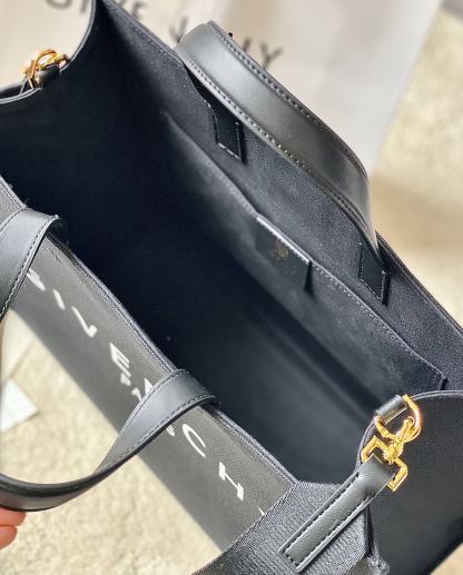 gv Medium G Tote Shopper Bag Canvas Black For Women, Handbags, Shoulder Bags 14.5in/37cm GVC 