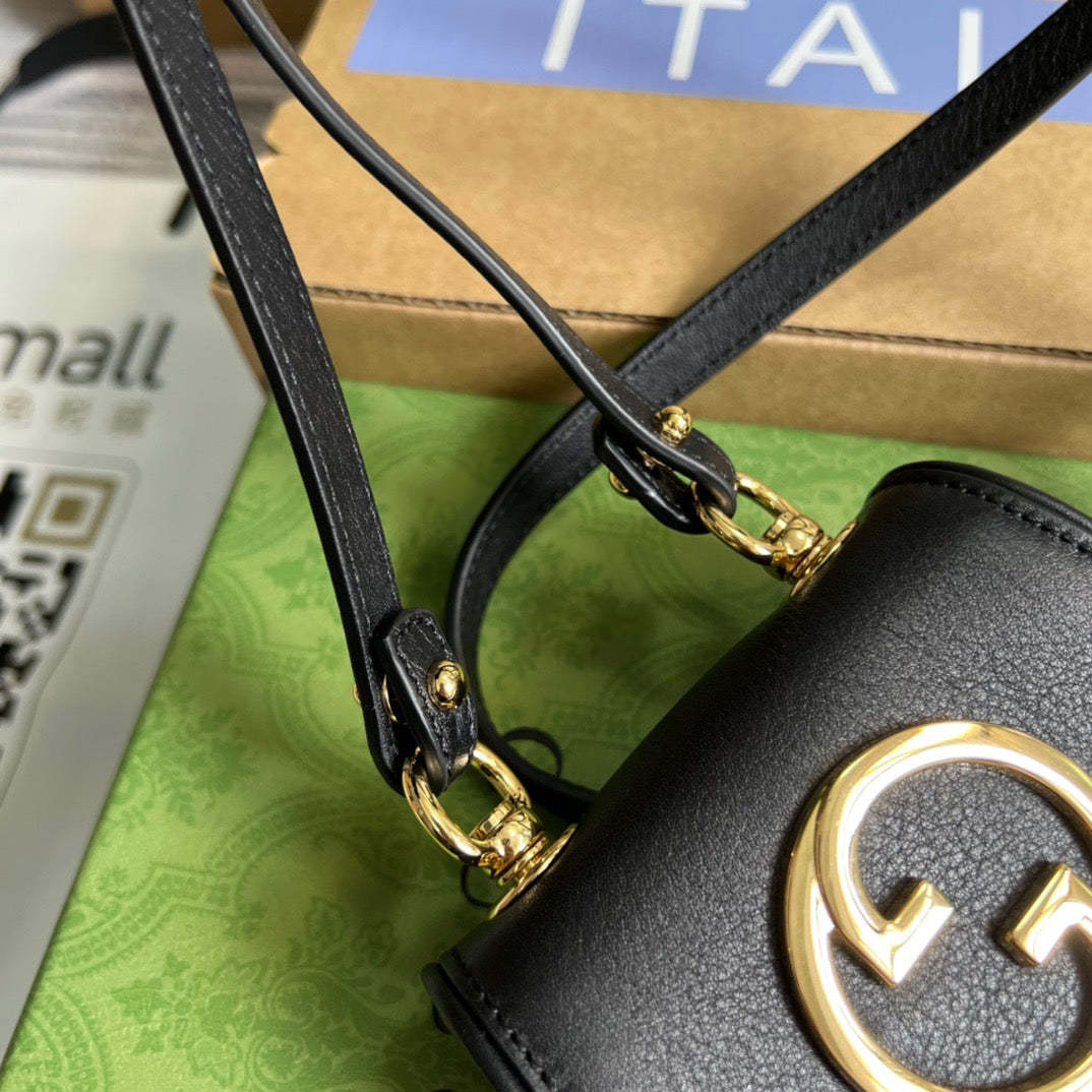 gg Blondie Card Case Wallet Black For Women, Women’s Bags 4.5in/12cm gg ‎698635 UXX0G 1000