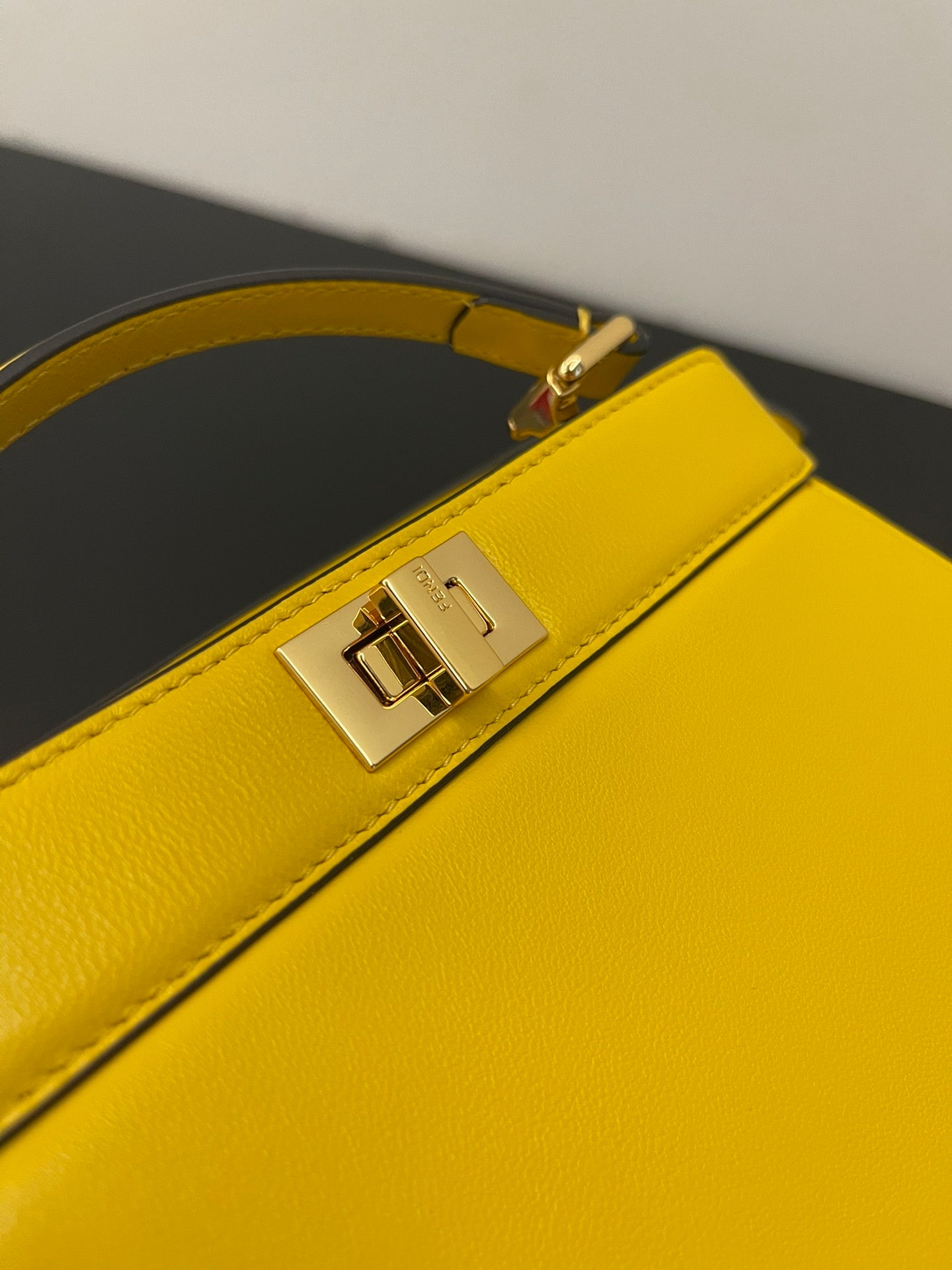 FI Peekaboo ISeeU Petite Yellow Small Bag For Woman 20cm/8in