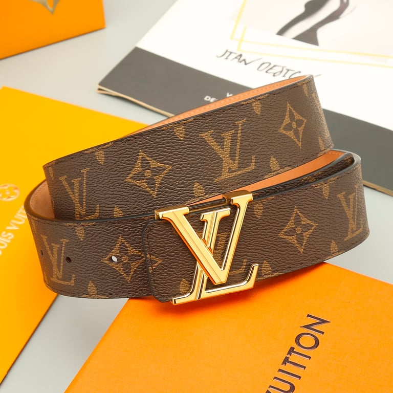 LUV INITIALS 40MM REVERSIBLE BELT SILUVER BUCKLE