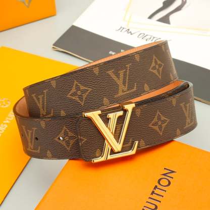 LUV INITIALS 40MM REVERSIBLE BELT SILUVER BUCKLE