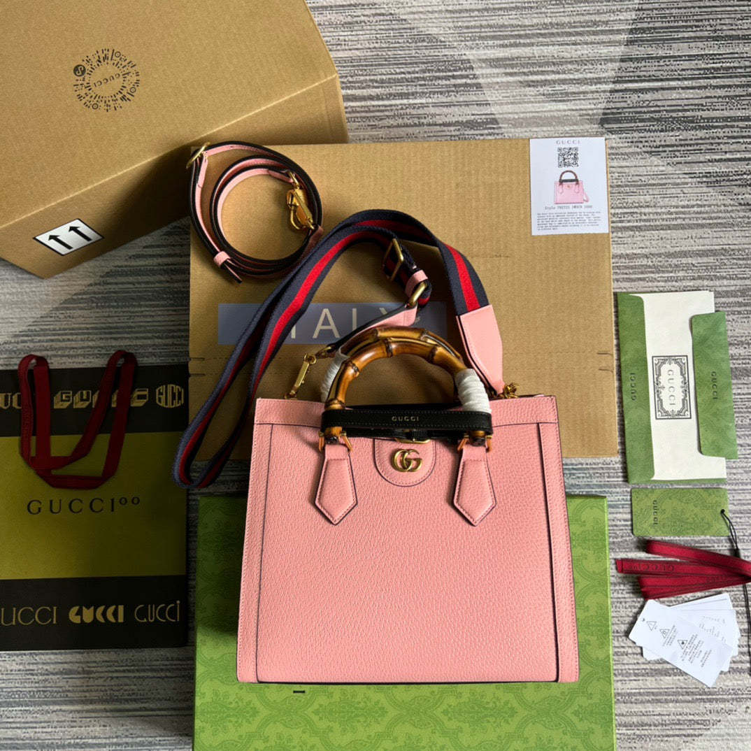 gg Diana Small Tote Bag Pink For Women, Women’s Bags 11in/27cm gg