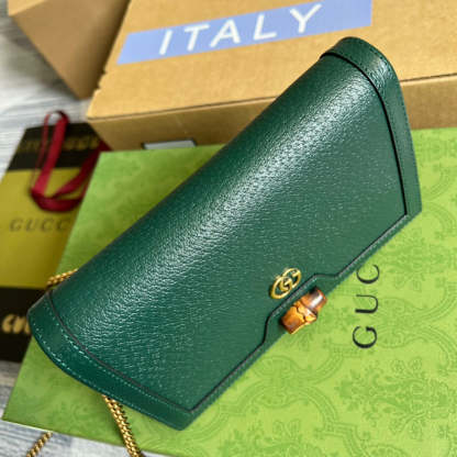 gg Diana Mini Bag With Bamboo Green For Women, Women’s Bags 7.5in/19cm gg ‎696817 DJ20T 3120