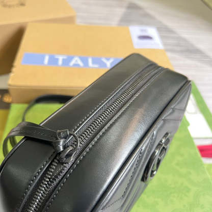 gg Marmont Matelasse Shoulder Bag Black For Women, Women’s Bags 9.5in/24cm gg