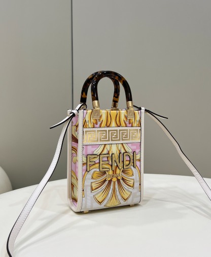 FENDACE MINI SUNSHINE SHOPPER WHITE 8BS051AKMUF1HZC