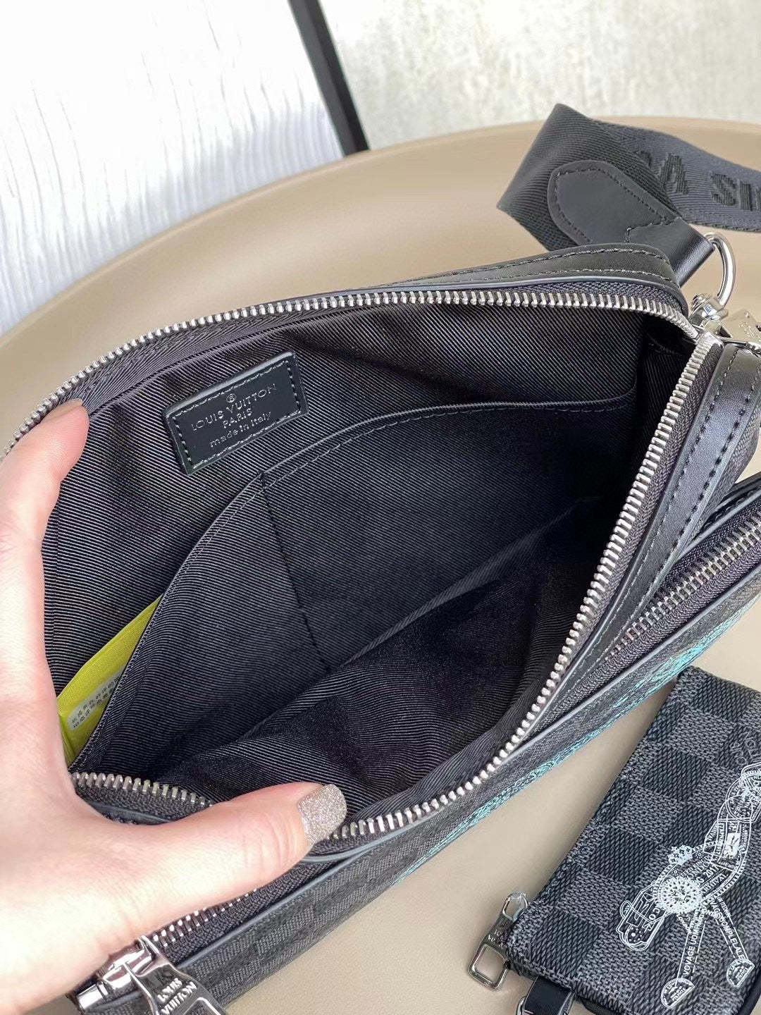 LV Trio Messenger Damier Graphite Canvas For Men, Bags, Crossbody Bags 9.8in/25cm LV N58040