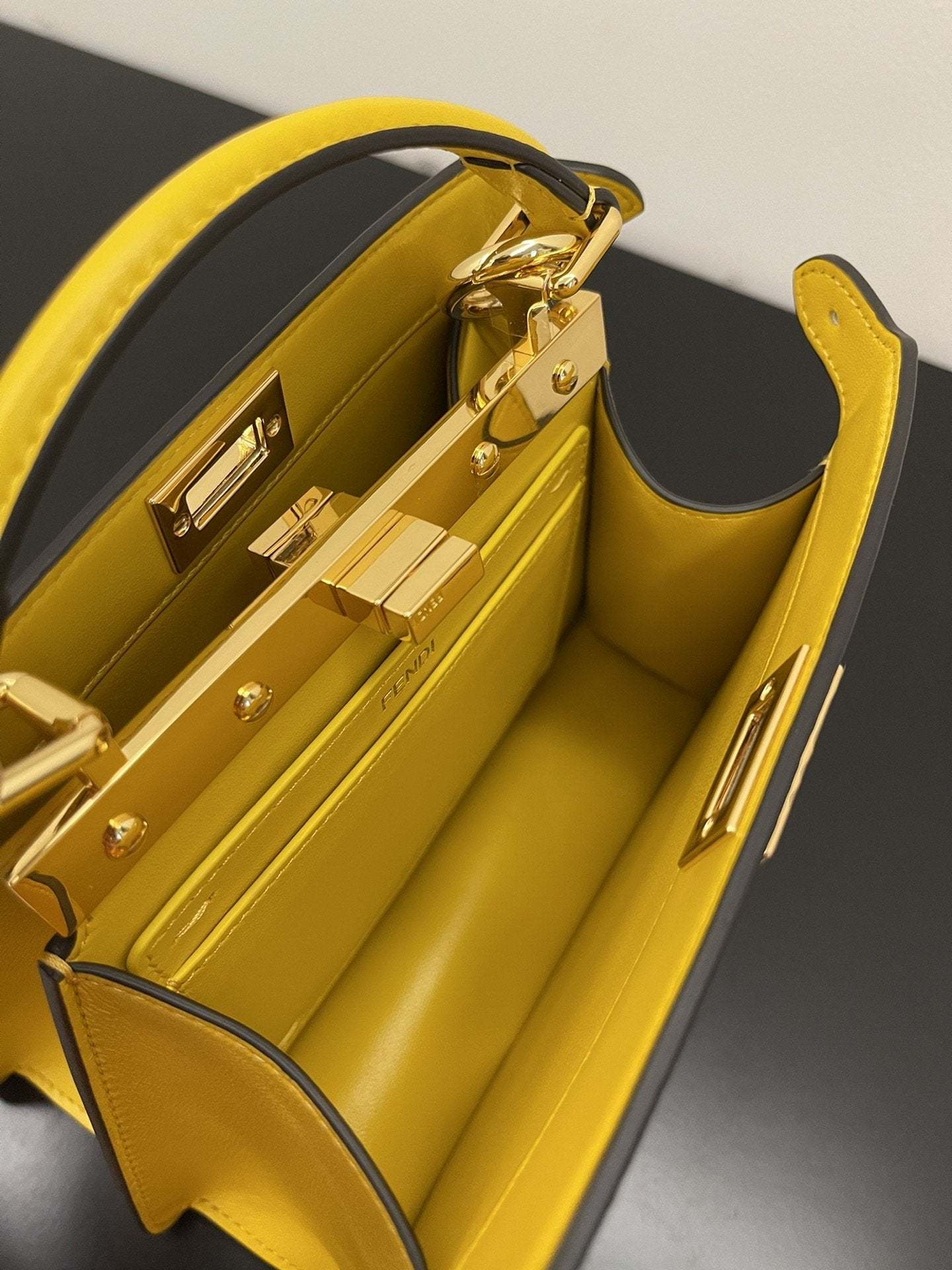 FI Peekaboo ISeeU Petite Yellow Small Bag For Woman 20cm/8in