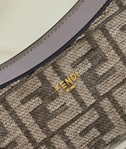 FI O’Lock Swing Dove Gray Tapestry Fabric Bag For Woman 32cm/12in