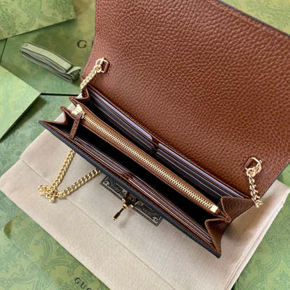 gg Jackie 1961 Chain Long Wallets For Women, Women’s Wallets 19cm/7.5in gg