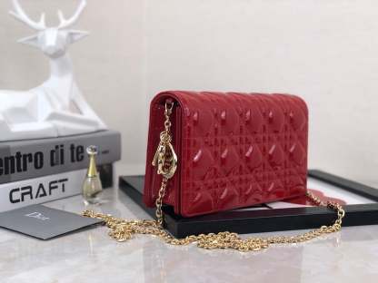 dir LADY POUCH CHERRY RED S0204OVRB_M323