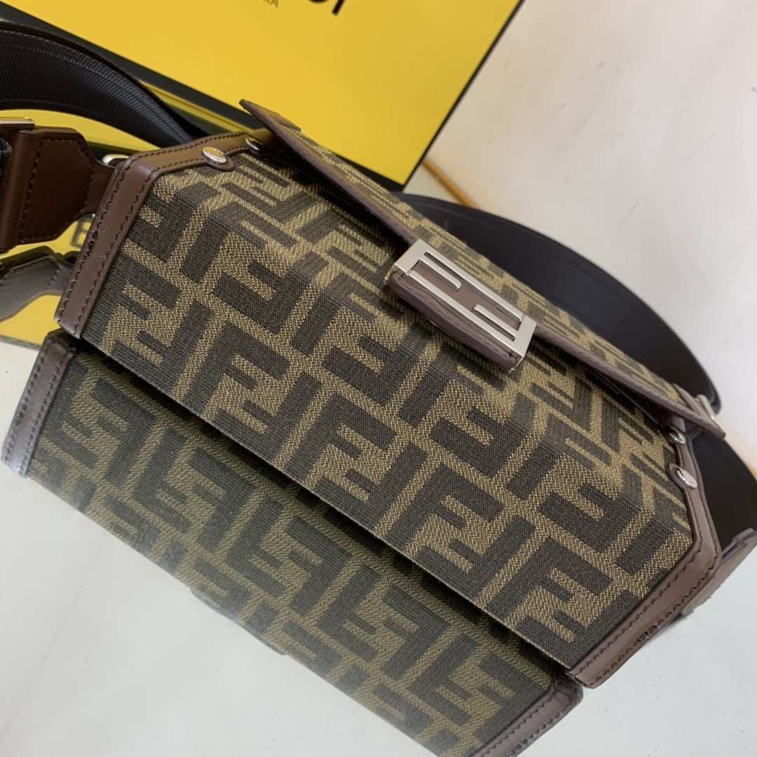 FI Baguette Soft Trunk Mini Dark Brown Bag For Woman 10cm/4in