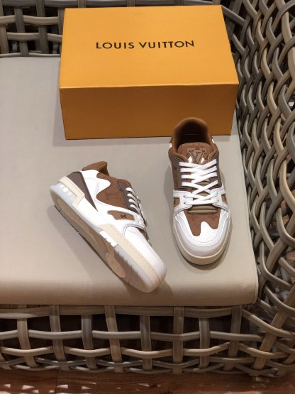 LUV TRAINER SNEAKER RUBBER MONOGRAM WHITE/BROWN VIRGIL ABLOH