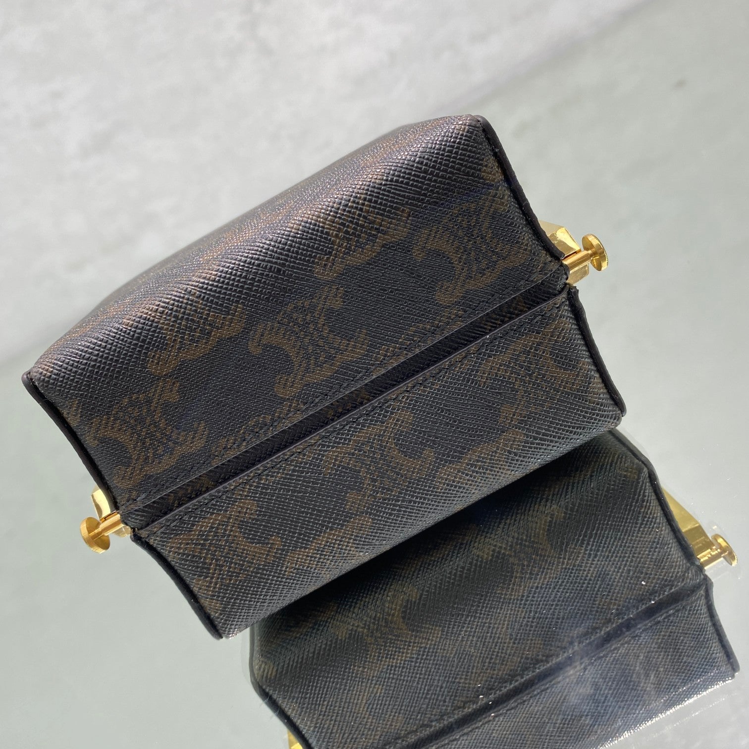 CE Triomphe Minaudiere In Triomphe Canvas Brown For Women 4in/10cm