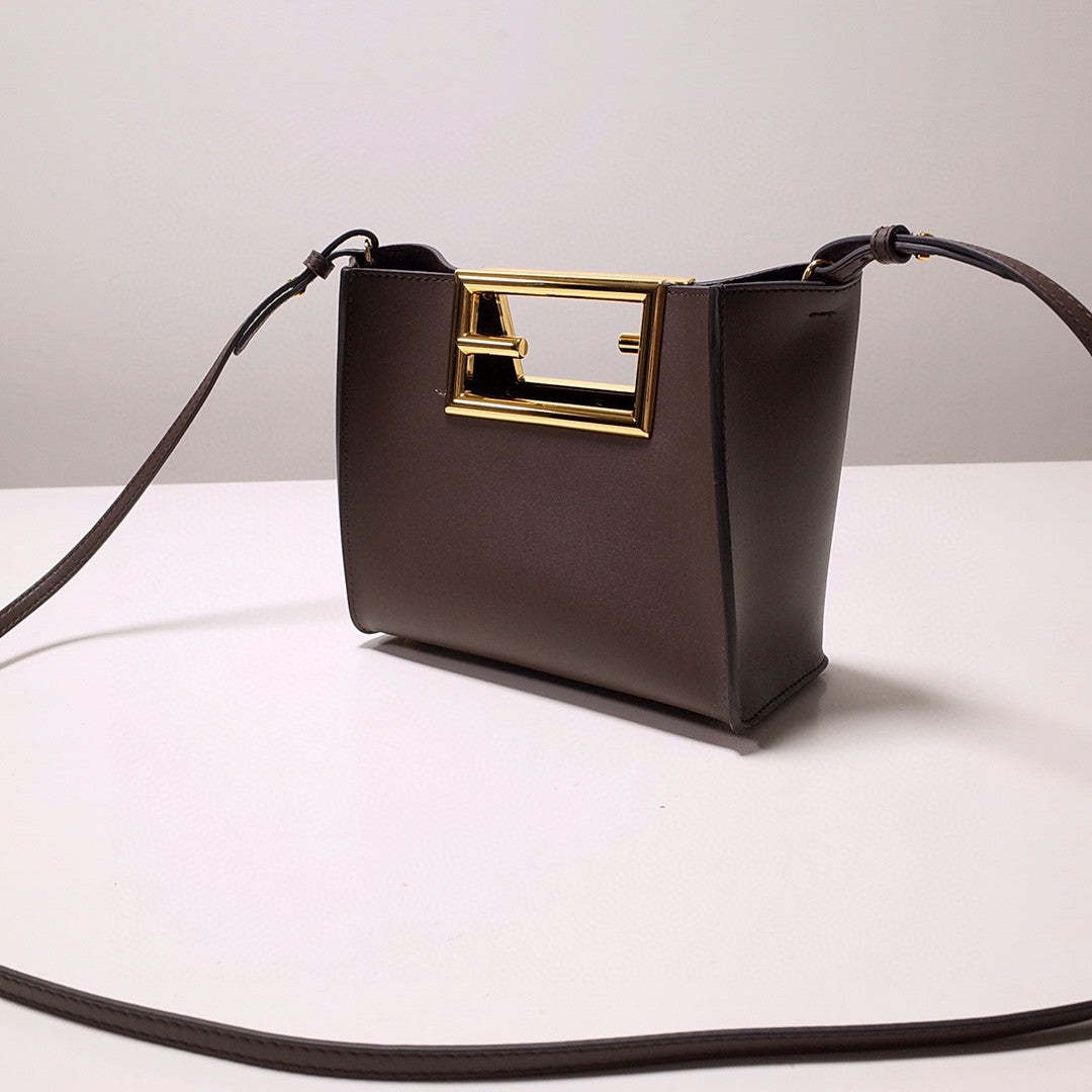 FI Way Small Dark Grey Bag For Woman 17.5cm/7in