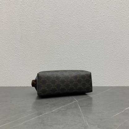 CE POUCH IN TRIOMPHE CANVAS AND CALFSKIN TAN 10J772EGL04LU
