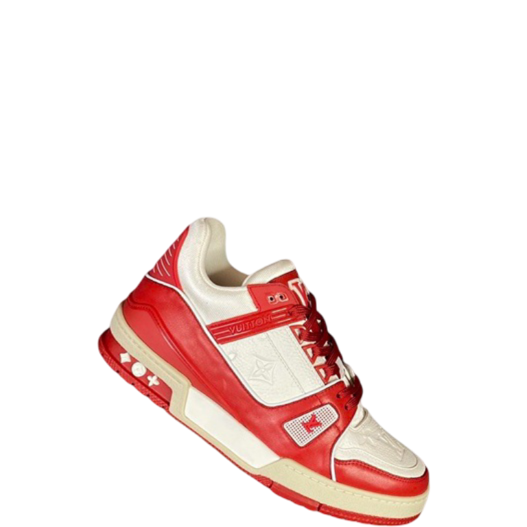 LUV TRAINER SNEAKER RUBBER MONOGRAM RED