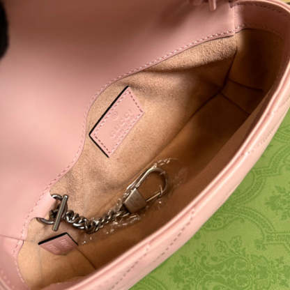 gg Marmont Super Mini Bag Pink For Women, Women&#8217;s Bags 6.2in/17cm gg