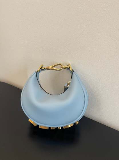 FI Nano FIgraphy Blue For Women, Women’s HandBags 6.7in/17cm FF 7AS089