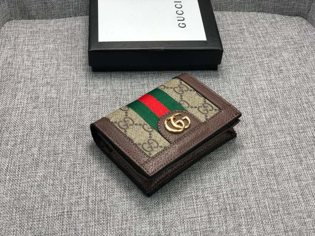 GG OPHIDIA GG CARD CASE WALLET 11CM 523155 96IWG 8745