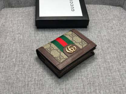 GG OPHIDIA GG CARD CASE WALLET 11CM 523155 96IWG 8745
