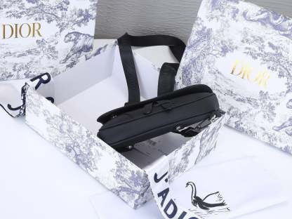 DIR MINI SADDLE BAG OBLIQUE JACQUARD BLACK