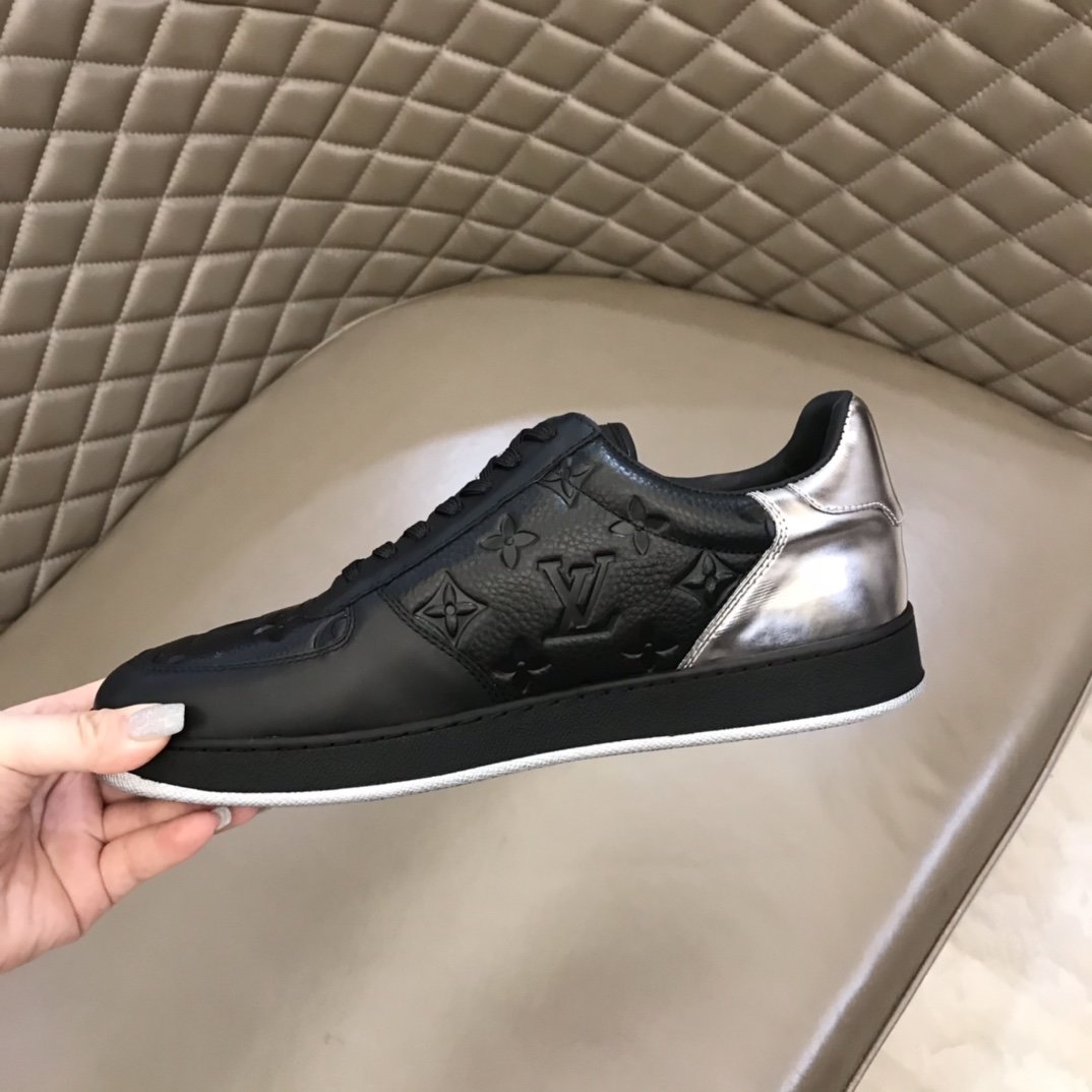 LUV RIVOLI SNEAKER MONOGRAM AND MONOGRAM REVERSE CANVAS BLACK