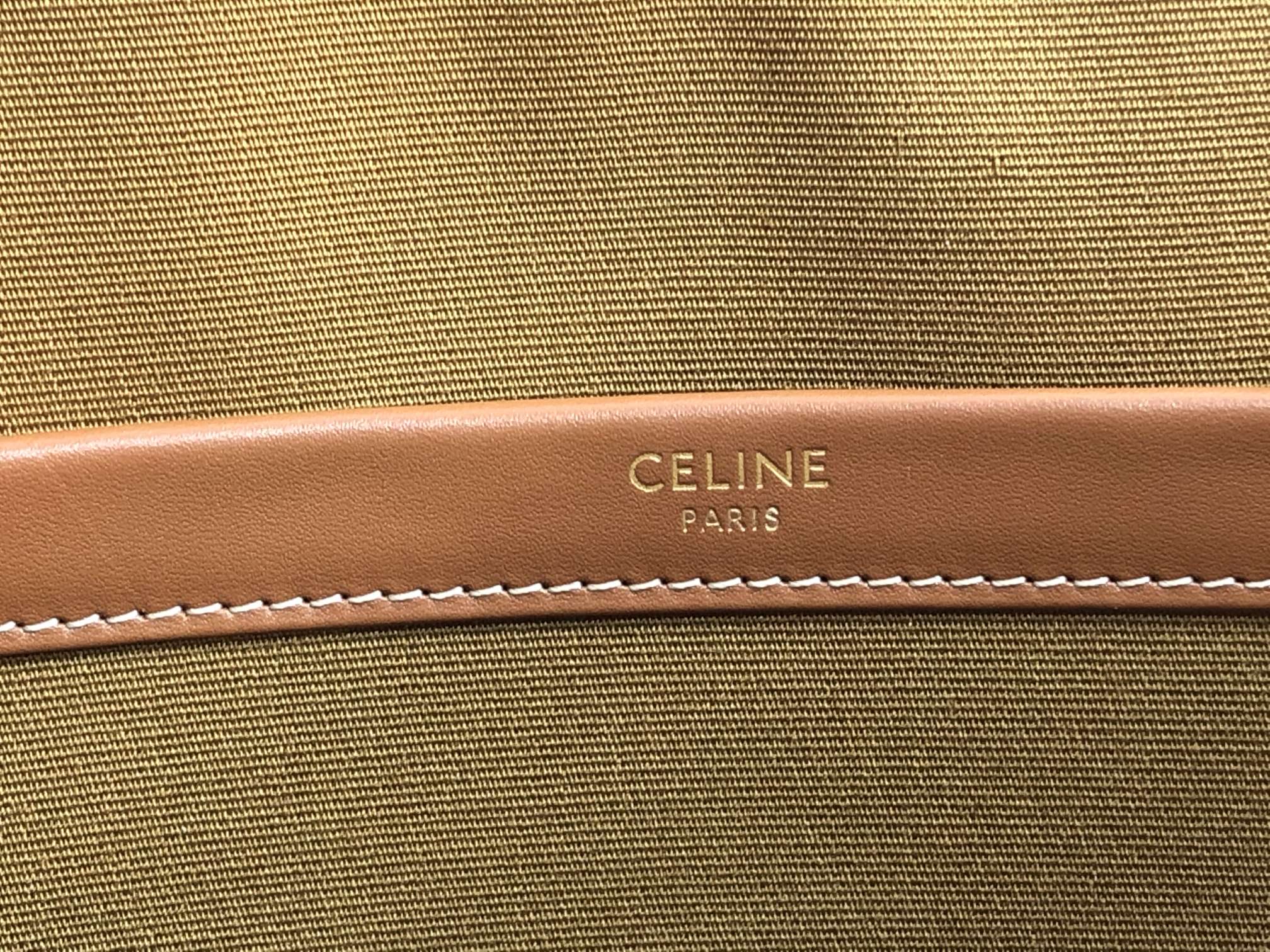 CE MINI HORIZONTAL CABAS IN TRIOMPHE CANVAS AND CALFSKIN WHITE 199742BZJ01BC