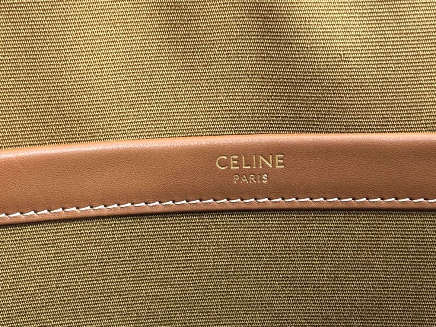 CE MINI HORIZONTAL CABAS IN TRIOMPHE CANVAS AND CALFSKIN WHITE 199742BZJ01BC