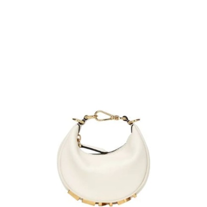 FD NANO GRAPHY WHITE LEATHER CHARM 19CM