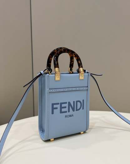 FI Sunshine Shopper Blue Mini Bag For Woman 13cm/5in