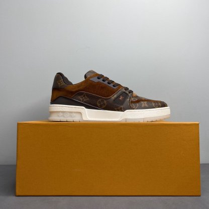 LUV TRAINER SNEAKER MONOGRAM CANVAS BROWN VIRGIL ABLOH