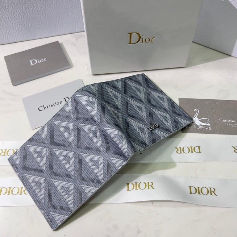 dir WALLET GREY CD DIAMOND CANVAS 11CM
