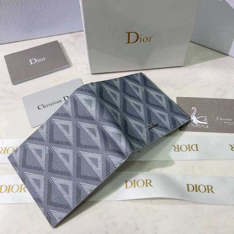 dir WALLET GREY CD DIAMOND CANVAS 11CM