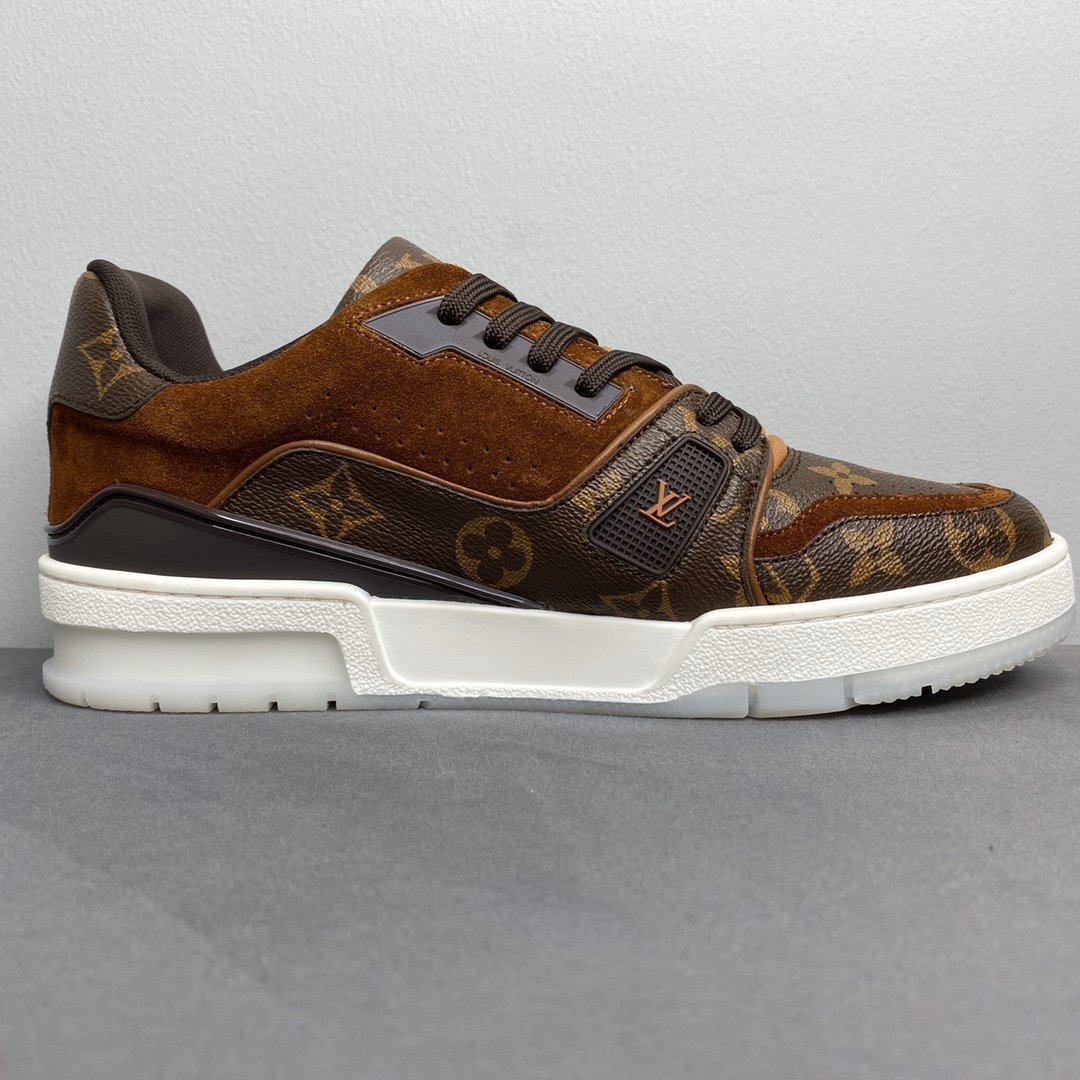 LUV TRAINER SNEAKER MONOGRAM CANVAS BROWN VIRGIL ABLOH