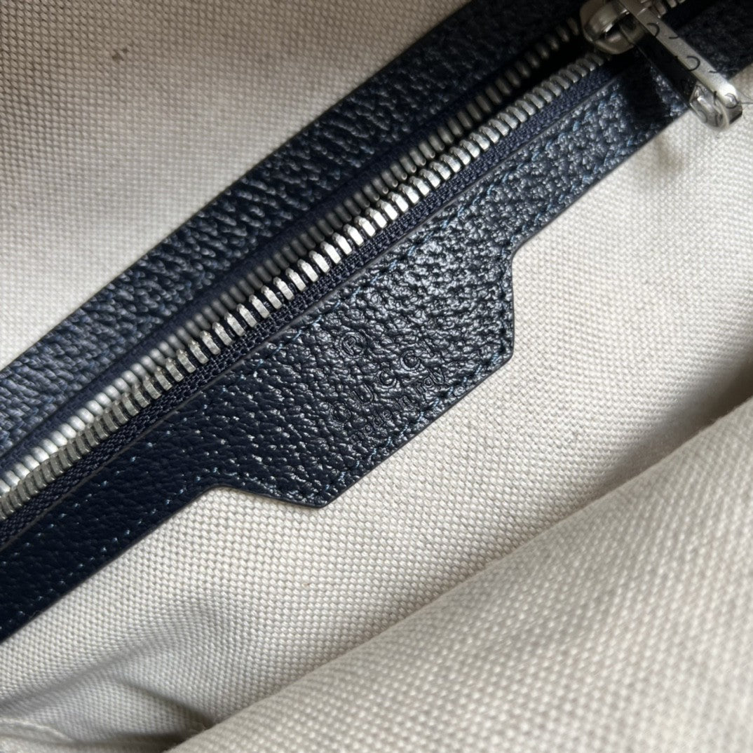 gg Ophidia gg Small Backpack Beige And Blue gg Supreme Canvas For Women 11.5in/29cm Beige