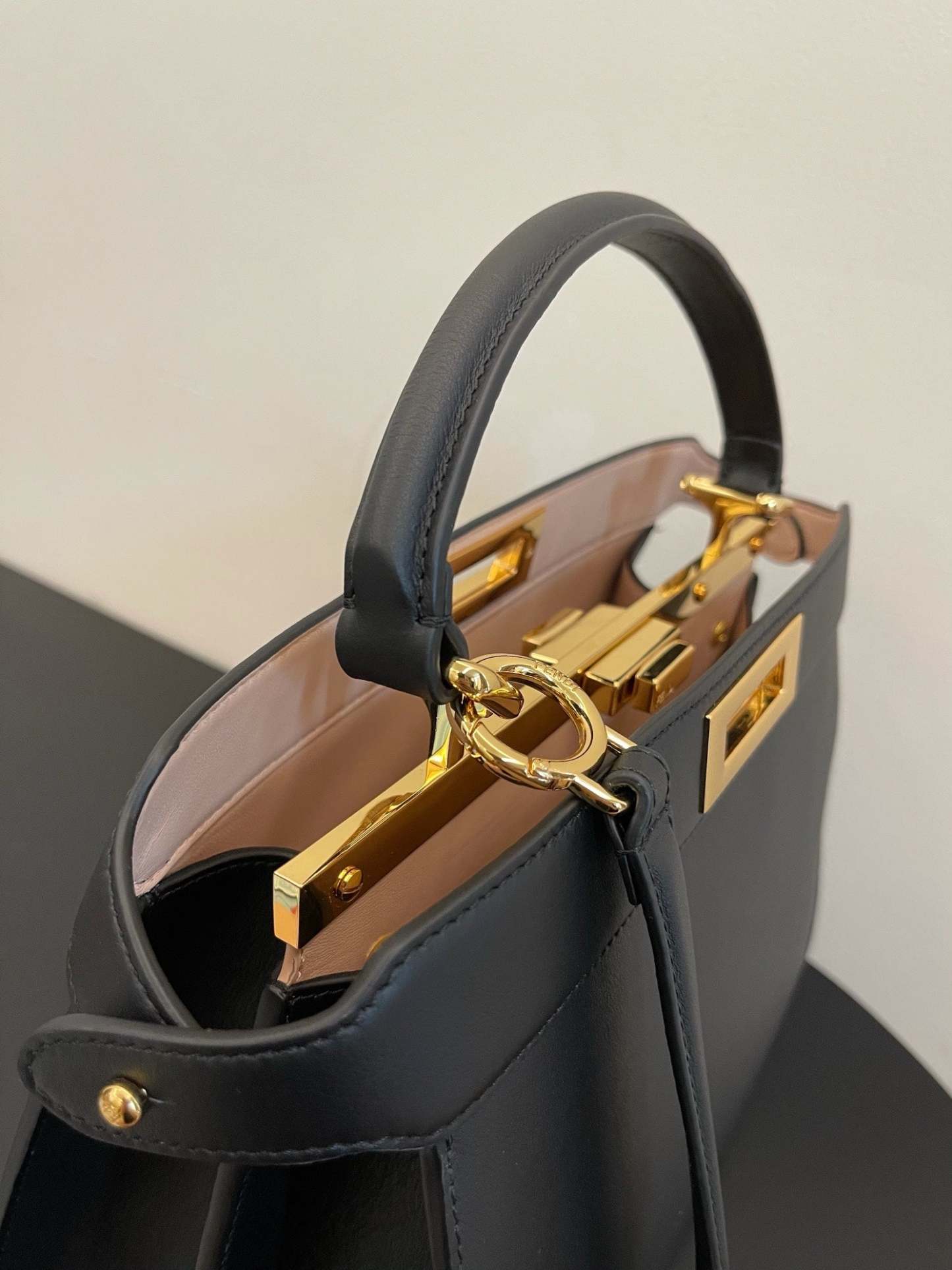 FI Peekaboo ISeeU Petite Black Small Bag For Woman 20cm/8in