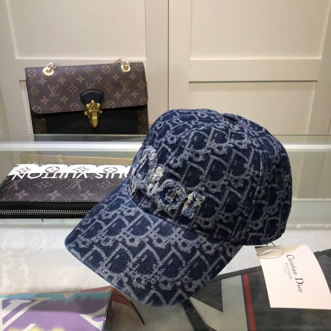 DOR OBLIQUE BASEBALL CAP NAVY BLUE