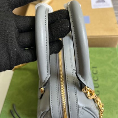 gg Matelasse Top Handle Bag Black For Women, Women&#8217;s Bags 7.5in/19cm gg ‎702251 UM8HG 1046